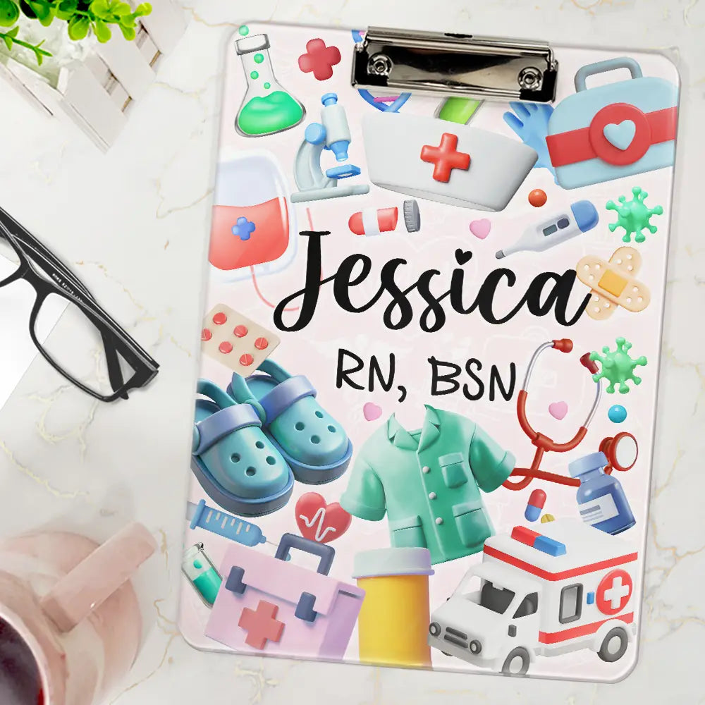 Nurse Life - Personalized Acrylic Clipboard
