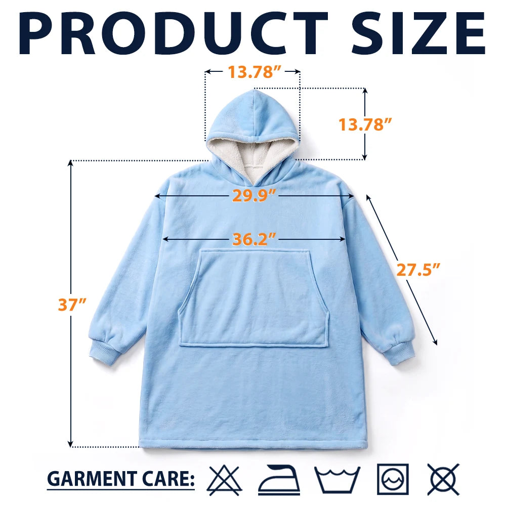 Confident,Gift For Yourself,Gifts For Her,Gifts For Him,Reading,Vector - Gifts For Book Lovers - Personalized Just A Girl Who Loves Book Oversized Blanket Hoodie