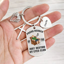 Gift For Husband,Gift For Grandpa,Gift For Father,Retirement,Non-Eng,Vector,Humorous - Official Member Of Club Just Resting My Eyes - Personalized Stainless Steel Keychain