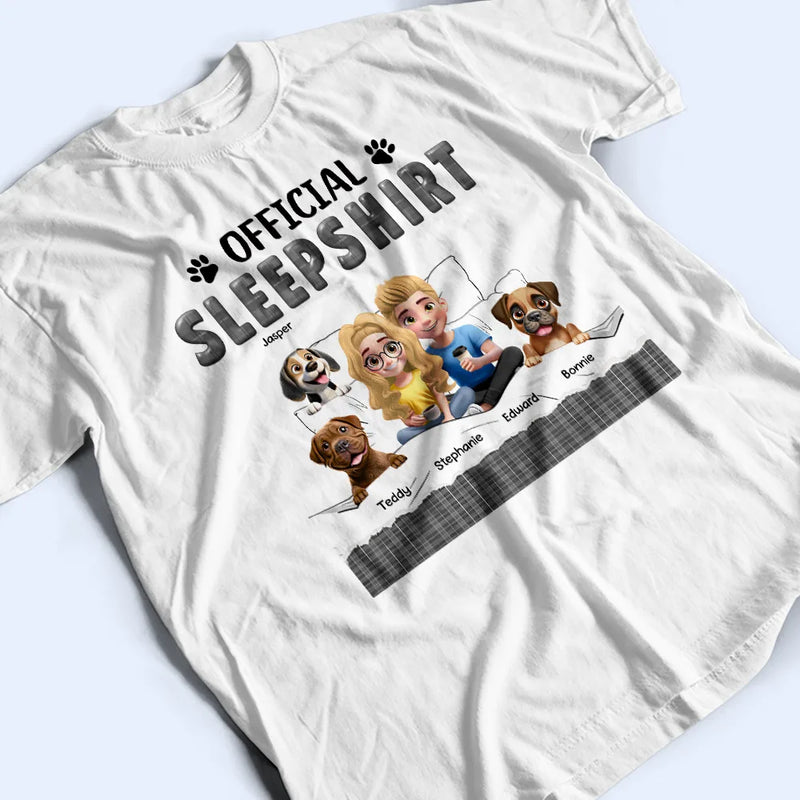 Dog Couple, Dog Lovers, Funny - Official Sleepshirt 3D Effect - Personalized T Shirt