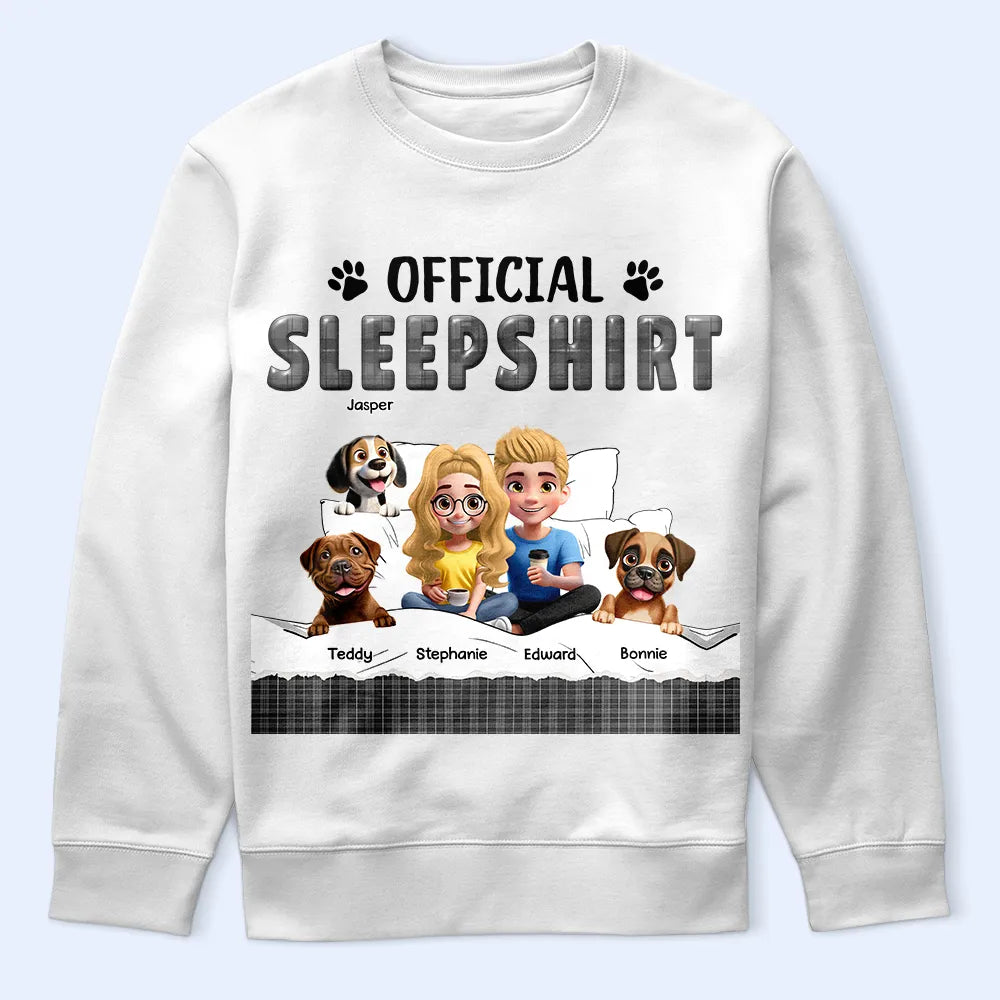 Dog Couple, Dog Lovers, Funny - Official Sleepshirt 3D Effect - Personalized T Shirt
