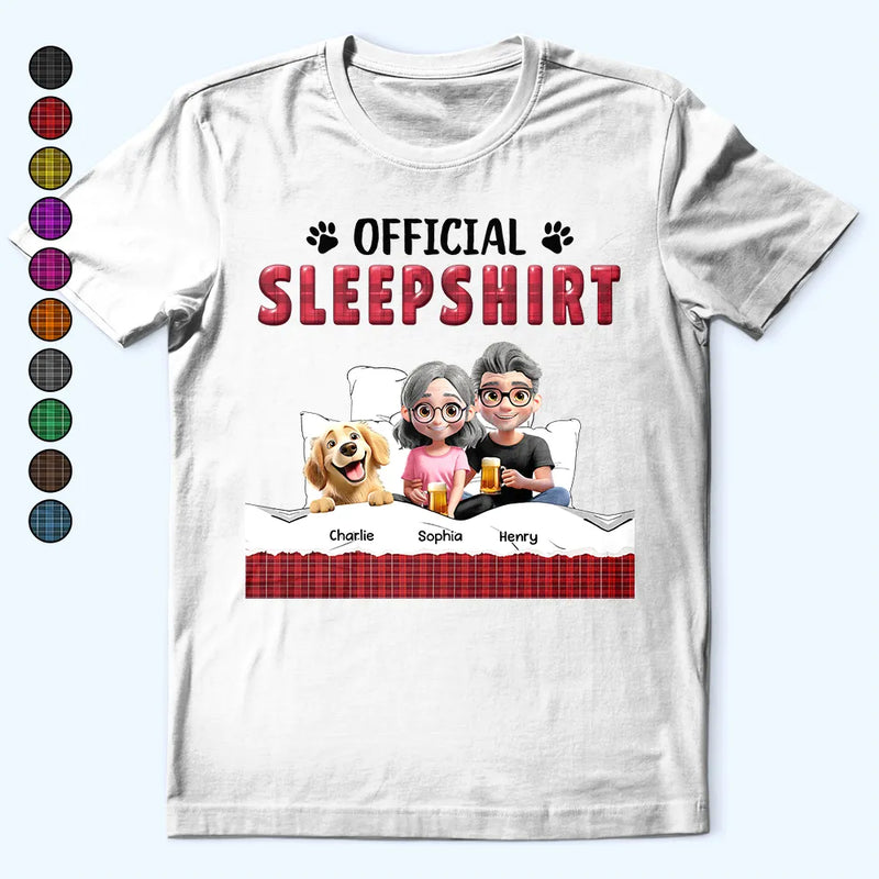 Dog Couple, Dog Lovers, Funny - Official Sleepshirt 3D Effect - Personalized T Shirt