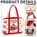 Gift For Bestie, Icon, Happy - Oh Ship It’s A Girls Trip - Personalized Fabric Tote Bag