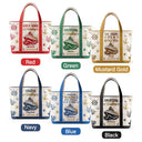 Gift For Bestie, Icon, Happy - Oh Ship It’s A Girls Trip - Personalized Fabric Tote Bag