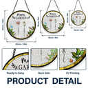 Gift For Yourself,Gift For Women,Gift For Mother,Gift For Grandma,Love,German - Omas Mamas Garten - Personalisierter Buntglas-Fenster-Sonnenfänger Zum Aufhängen