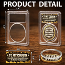 Top Market,Sentimental,Gift For Brother,Gift For Cousin,Christmas,Gift For Sibling,Icon - Once A Brother Always A Brother Gift For Brothers Metal Effect - Personalized Commemorative Keepsake Coin