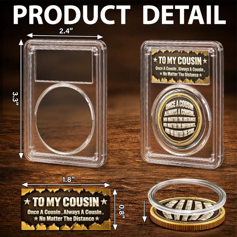 Top Market,Sentimental,Gift For Brother,Gift For Cousin,Christmas,Gift For Sibling,Icon - Once A Brother Always A Brother Gift For Brothers Metal Effect - Personalized Commemorative Keepsake Coin