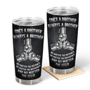 Gift For Brothers,Cousin,Happy - Once A Brother Always A Brother Metal Effect Hand Punch - Personalized Tumbler