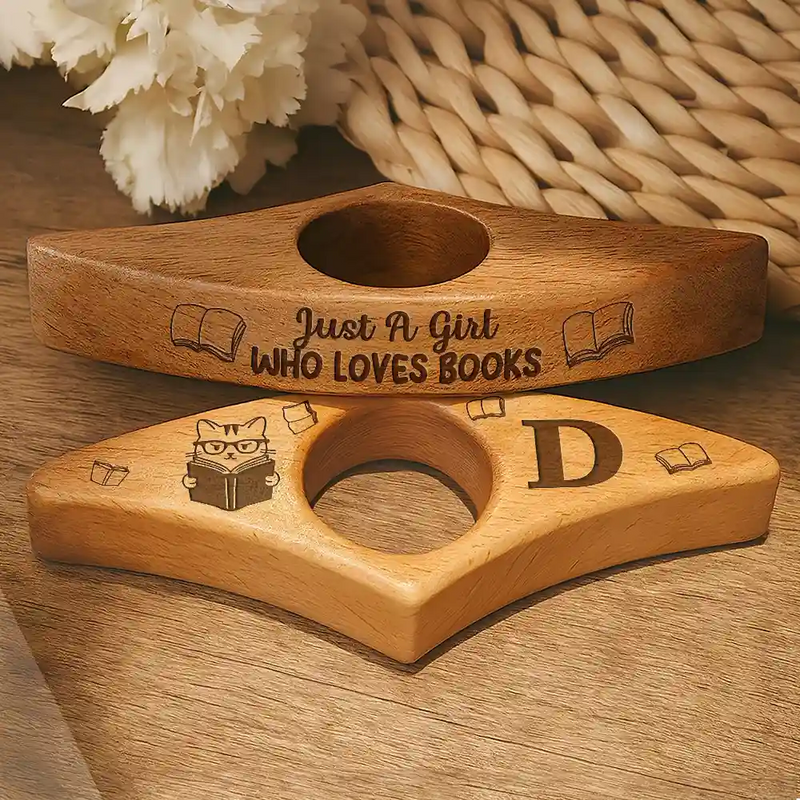 Reading, Gift For Yourself, Happy - One More Page Bookish Lovely Icon - Personalized Book Page Holder