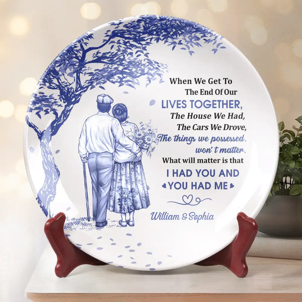 Gift For Couples,Gift For Husband,Gift For Wife,Gift For Boyfriend,Gift For Girlfriend,Love - Our Home Ain't Castle - Personalized Ceramic Plate