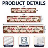 Christmas,Family,Icon,Memorial,Memorial Loved One,Sympathetic,Top Market - Christmas Memorial Gift For Family - Personalized Names Cardinals Appear When Angels Are Near Table Runner