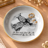 Christmas,Custom Photo,Gift For Cousin,Gift For Sibling,Gift For Sister,Humorous,Upload Full Photo - Gift For Sister - Personalized Custom Photo Vintage Ring Dish