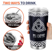 Custom Text, Gift For Men, Gift For Yourself, Gifts For Him, Happy, Top Market - Gift For Norse Mythology Lovers Husband Boyfriend - Personalized Rune Name Viking Tumbler
