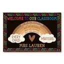 Personalized Teacher You Are All Welcome Here Custom Poster, Teacher Gifts, Classroom Decor