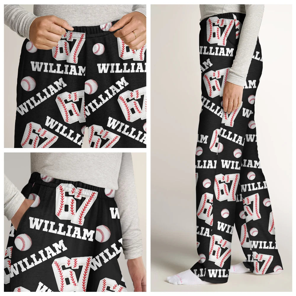 Gift For Kids,Gift For Grandkids,Gift For Men,Gift For Women,Funny - Sport Slang 67 Six Seven - Personalized Pajama Pants