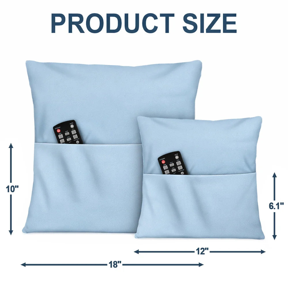 Gift For Grandma,Grandma,Grandkids,Gift For Daughter,Happy - Grandma Mother Hugged This Soft Pillow Birth Month Flower - Personalized Pocket Pillow