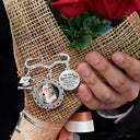Custom Photo Graduation Walking Beside You Memorial - Personalized Graduation Tassel Pin