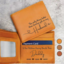 Gift For Father - The Thing Better Than Having You As My Husband - Personalized Engraved Leather Wallet