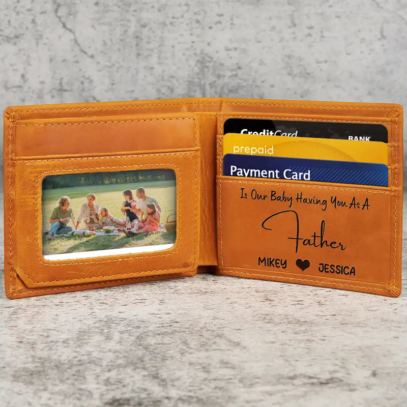 Gift For Father - The Thing Better Than Having You As My Husband - Personalized Engraved Leather Wallet