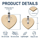Custom Photo Drive Safe I Love You Heart - Personalized Custom Shaped Car Visor Clip