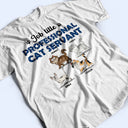 Professional Cat Servant Cartoon Cats Walking - Gift For Cat Lovers - Personalized T Shirt