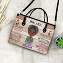 Custom Photo You Are Beautiful Strong - Gift for Yourself, Gift For Women - Personalized Leather Bag