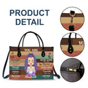 Custom Photo You Are Beautiful Strong - Gift for Yourself, Gift For Women - Personalized Leather Bag