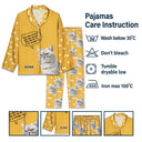 Custom Photo Dog Cat Watching You - Gift For Pet Lovers - Personalized Long Pajamas Set