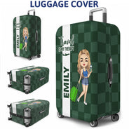 Collect Moments Not Things - Gift For Traveling Lovers, Travelers, Him, Her - Personalized Luggage Cover