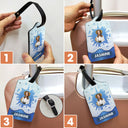 Custom Photo Travel Around The World - Gift For Traveling Lovers, Vacation Lovers, Travelers, Him, Her - Personalized Luggage Tag