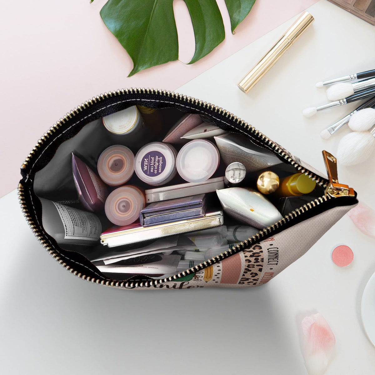 Teach Love Inspire - Gift For Teachers - Personalized Cosmetic Bag