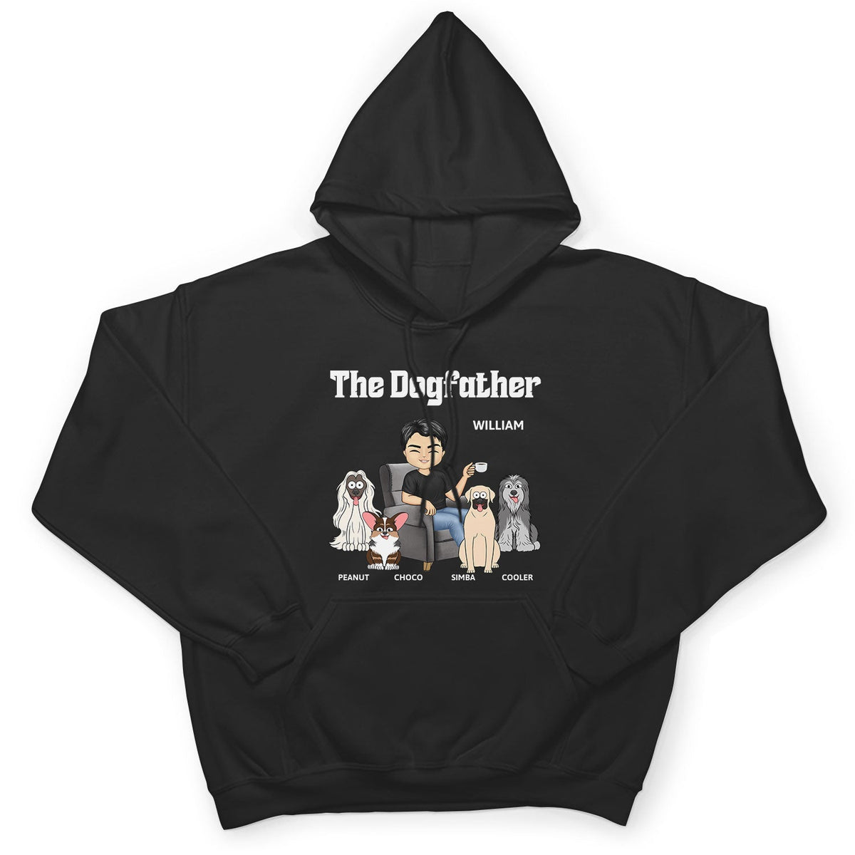 The Dog Father - Gift For Dog Dad, Dog Lovers, Men - Personalized T Shirt