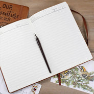 Travel, Gift For Couples, Gift For Husband, Gift For Wife, Gift For Boyfriend, Gift For Girlfriend, Custom Photo - Custom Photo Travel Couple Our Adventure Book - Personalized Leather Journal