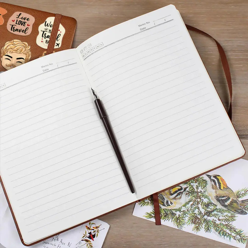 Life Is A Journey Travel Lovers - Personalized Leather Journal