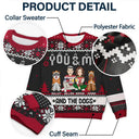 Couple You & Me And The Dogs - Personalized Unisex Ugly Sweater