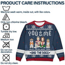 Couple You & Me And The Dogs - Personalized Unisex Ugly Sweater