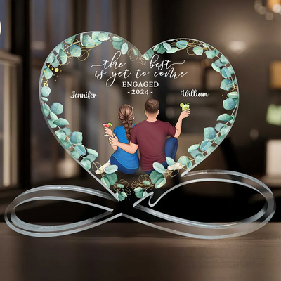 Heart Infinity Shaped Acrylic Plaque