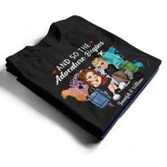 Continue Shopping,Gift For Couples,Gift For Husband,Gift For Wife,Gift For Boyfriend,Gift For Girlfriend,Travel,Happy - Y2K Couple Hubby & Wifey Travel Partners For Life - Personalized T Shirt