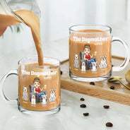 Dog Lovers, Dog Mom, Gift For Women - The Dog Mother - Personalized Glass Mug