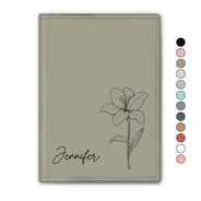 Travel,Gift For Women,Gift For Yourself,Gift For Bestie,Gift For Girlfriend,Gift For Wife,Gift For Mother,Gift For Sisters,Happy - Birth Month Flower - Personalized Passport Cover, Passport Holder