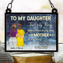 Mom,Daughters,Gift For Daughter,Gift For Mother - Watching You Being A Mom Mother To Daughter Starry Night - Personalized Window Hanging Suncatcher Ornament