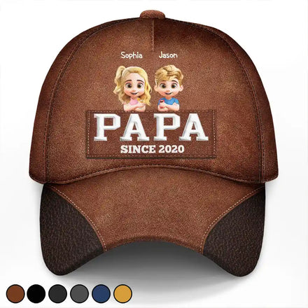 Dad Grandpa Since 3D Effect - Personalized Classic Cap