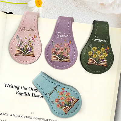Circle Leather Magnetic Bookmark