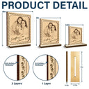 Custom Photo,Gift For Mother,Happy - Custom Photo Pencil Sketch Everything I Am Is Because Of You - Personalized Custom Shaped Wooden Plaque