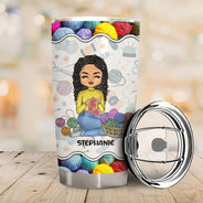 Punching People Is Frowned Upon - Gift For Crochet - Personalized Custom Tumbler