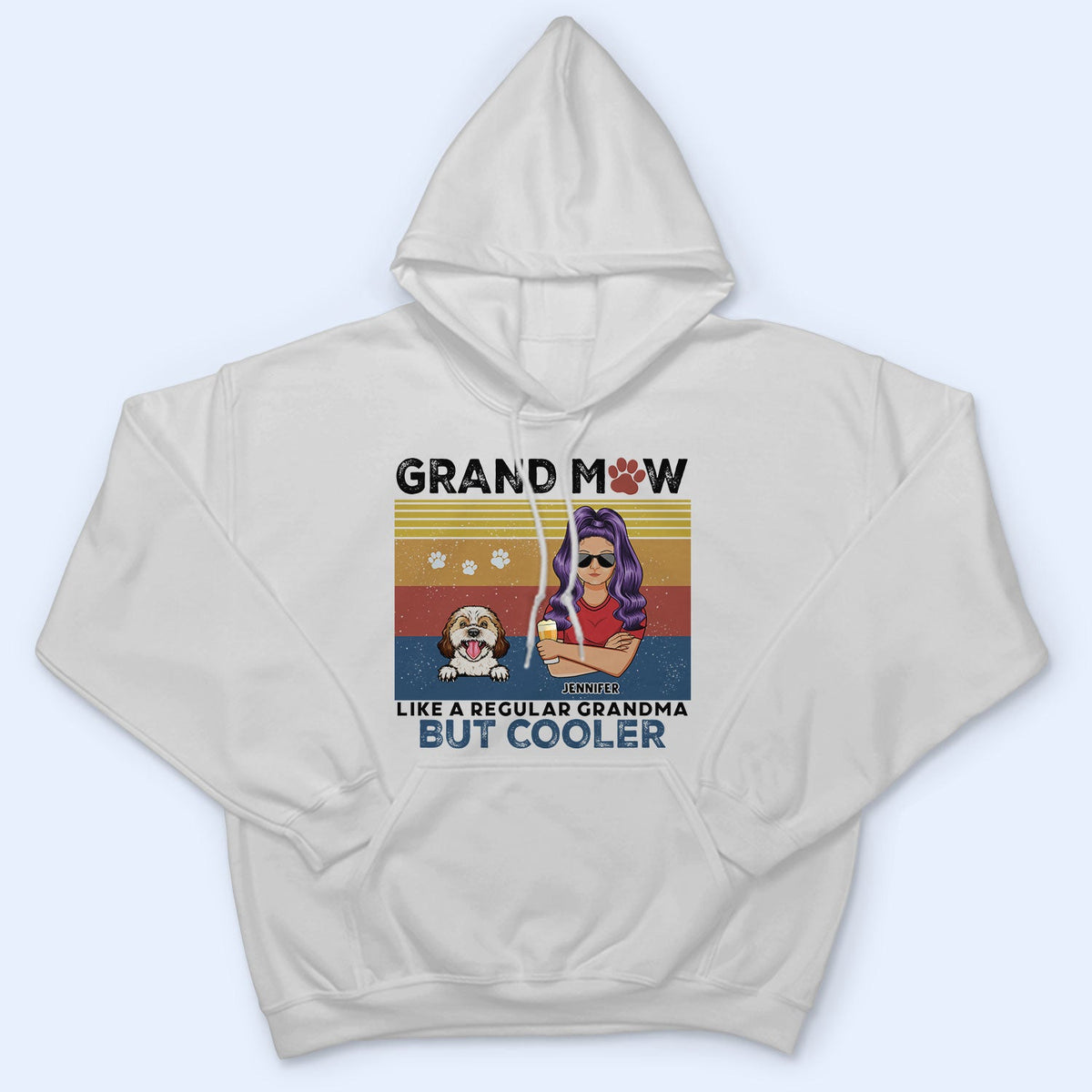 Pet Lovers Like A Regular Grandma Grandpa But Cooler - Gift For Dog Lovers & Cat Lovers - Personalized Custom T Shirt
