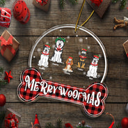 Happy Pawlidays Feliz Navidog - Christmas Gift For Dog Lovers - Personalized Custom Shaped Acrylic Ornament