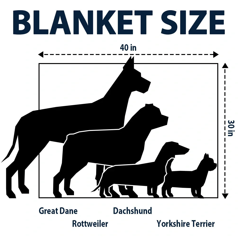 Custom Photo Pet Face Sidelong - Personalized Pet Blanket