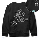 Gift For Father,Gift For Grandpa,Top Market,Non-Eng,Icon,Proud - Papa Dad Cross Arrows Hand Punch - Personalized T Shirt