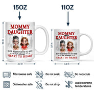 Gift For Mother,Dad,Dad,Daughters,Mom,Sons,Gift For Father - Parents And Children Always Heart To Heart - Personalized Mug
